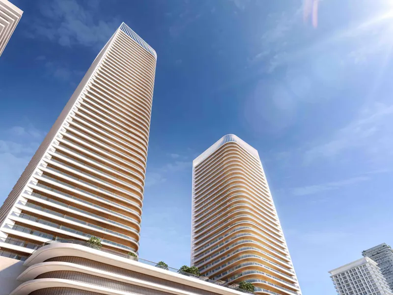 Emaar Beachfront: the completed towers