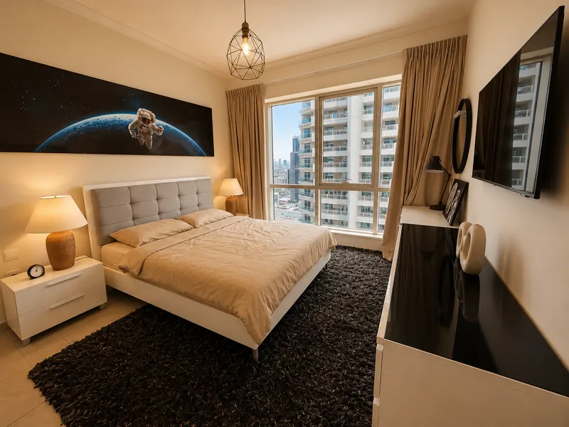 2-bedroom furnished apartment with marina view, Al Majara 1