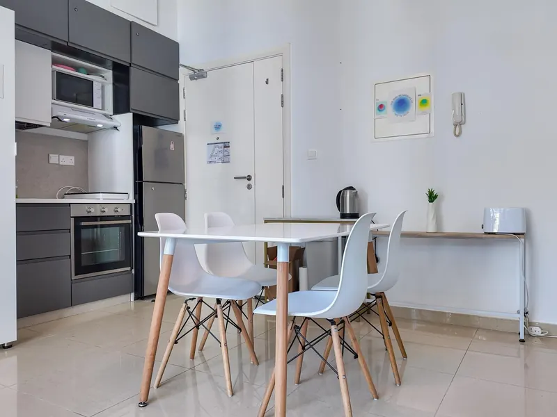 Studio converted to one bedroom, DEC Tower 2